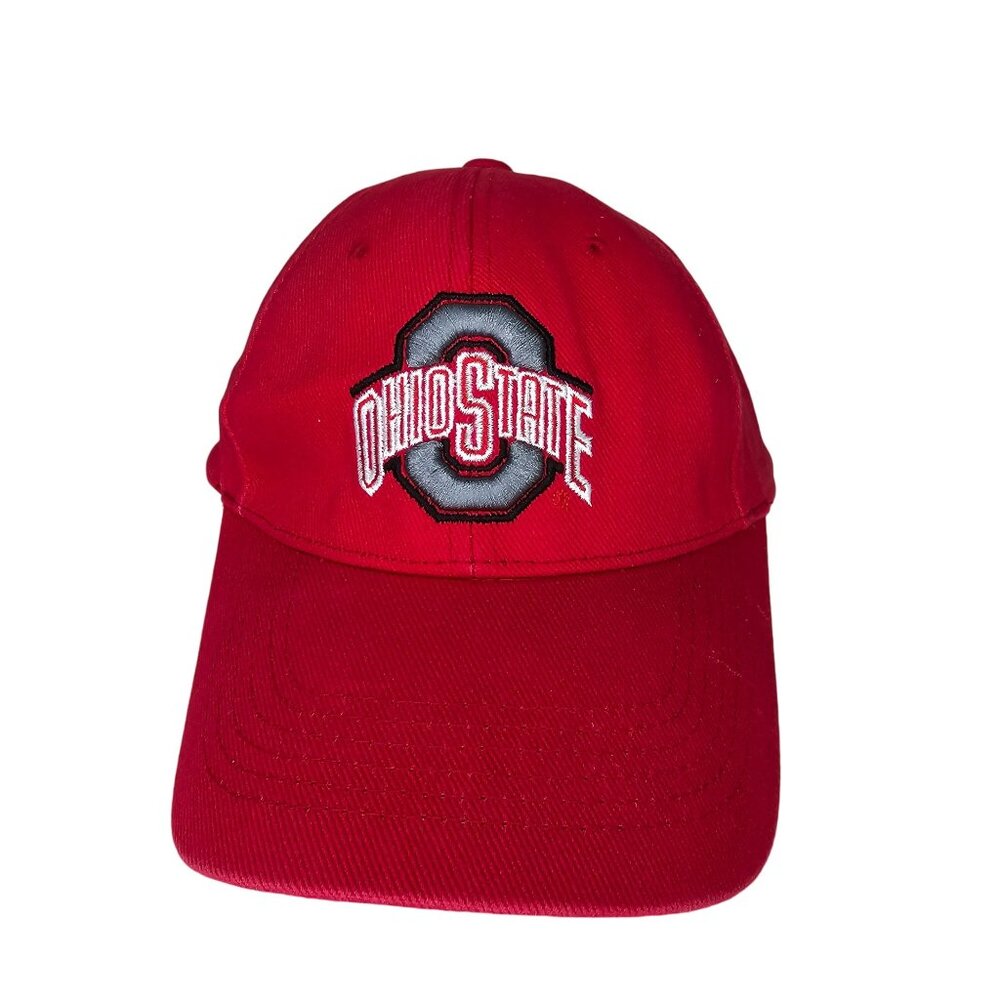 Ohio State Buckeyes Red Embroidered Adjustable Baseball Cap hat